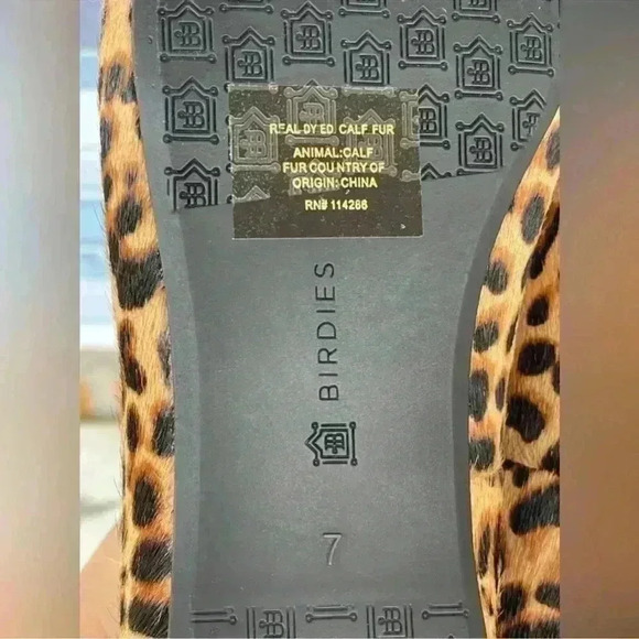 Birdies The Starling Cheetah Calf Hair size 7 - Picture 11 of 13